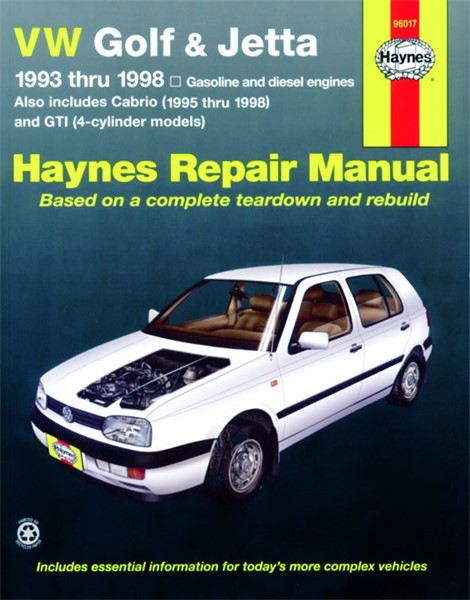 Haynes Reparasjonshåndbok, Vw Golf & Jetta Haynes