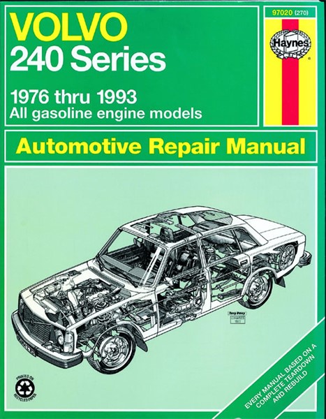 Volvo 240 Series petrol (1976-1993) Haynes Repair Manual (USA)