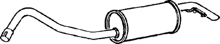 sluttlyddemper - P385455 - ford escort sedan v, escort turnier v, escort turnier vi - OE 6717322, 6812216, 7243478