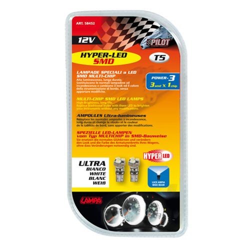 Lyspære Led W2x4,6d 12V