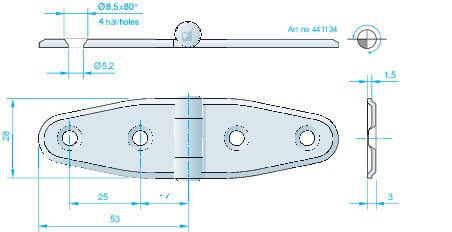 GÅNGJÄRN 106X30MM RF