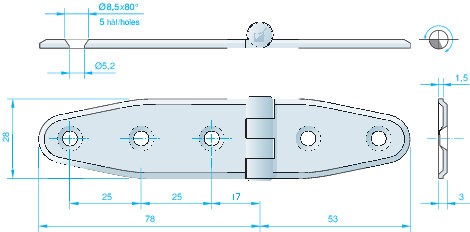GÅNGJÄRN 131X30MM RF