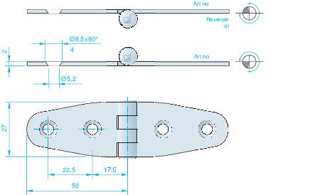 GÅNGJÄRN 100X30MM RF