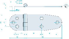 GÅNGJÄRN 127X40MM RF