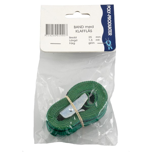 SPÄNNBAND 1,5M X 25MM GRÖN