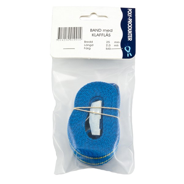 SPÄNNBAND 2,0M X 25MM BLÅ