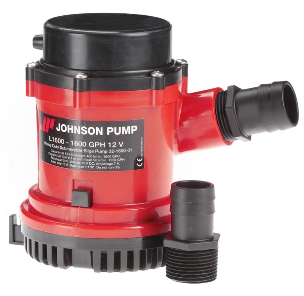 Lensepumpe - L1600, 12V - 98 L/MIN - 100 L/MIN