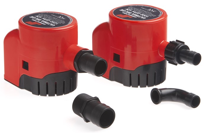 Lensepumpe - ULTIMA BILGE 600 GPH, 12 V - 32 L/MIN - 38 L/MIN