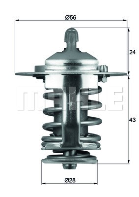 Termostat, kjølemiddel MAHLE MAHLE
