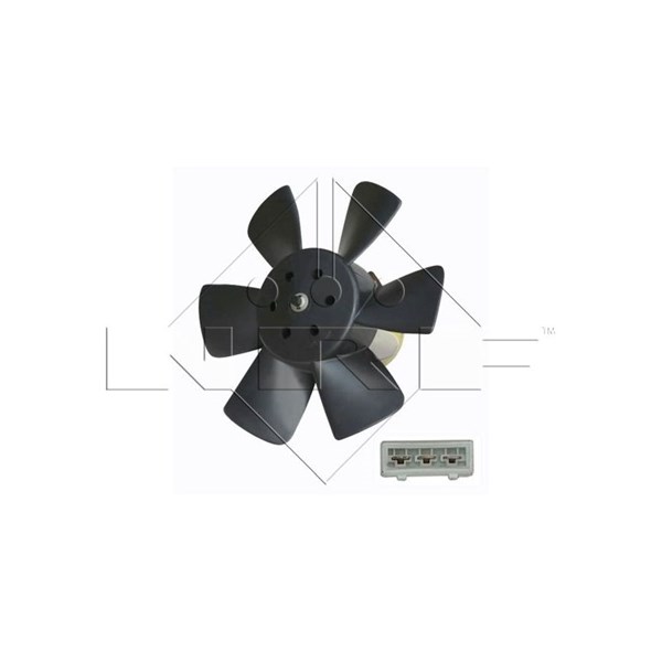 NRF Ventilator, motorkjøling 12V, Venstre - P488431 - audi, seat, vw - OE 165959455AB, 165959455AC, 165959455AM