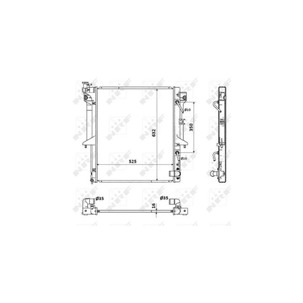 Radiator, motorkjøling NRF NRF