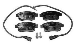 Bremseklosser sett, Bakaksel - P51643 - ford transit buss, transit flak/chassi, transit skåp, transit tourneo buss - OE 1 433 958, 6C11-2M008-AC