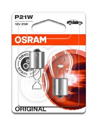 Lyspære OSRAM ORIGINAL P21W BA15s, Bak, Foran, Foran eller bak, S OSRAM