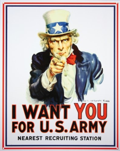 Blikkskilt/uncle Sam I want you - P193743 - 193743