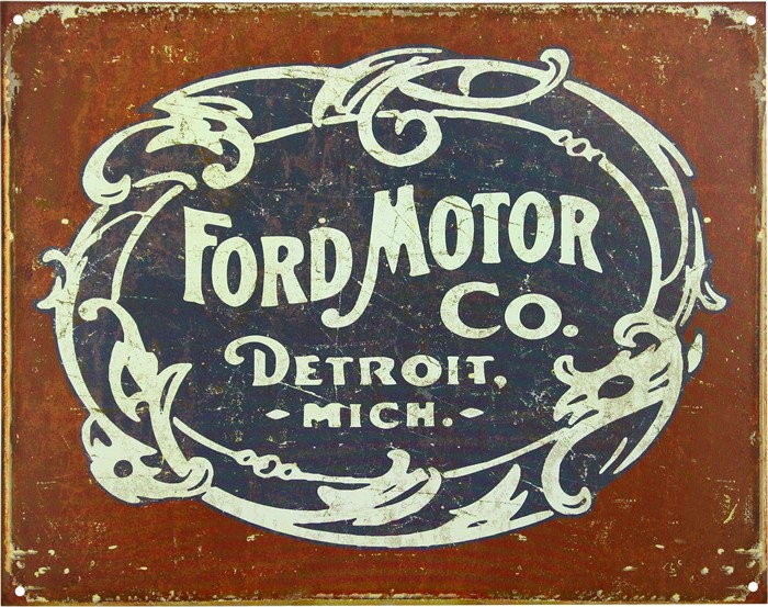 Blikkskilt/ford Historic - P193821 - 193821