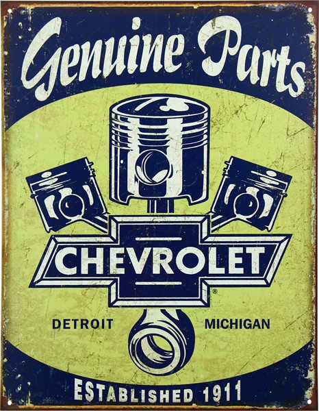 Blikkskilt/chevrolet Parts
