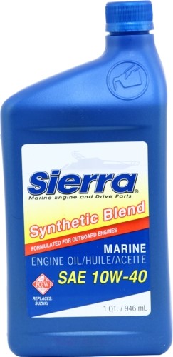 Olja 4t delsyntet, 10W-40 quart