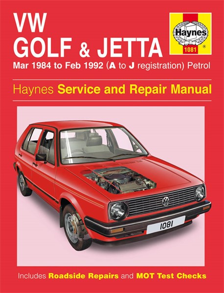 Haynes Reparasjonshåndbok, Vw Golf & Jetta Mk 2 Petrol, Universal - 47058 - OE 1081, 9781859602829