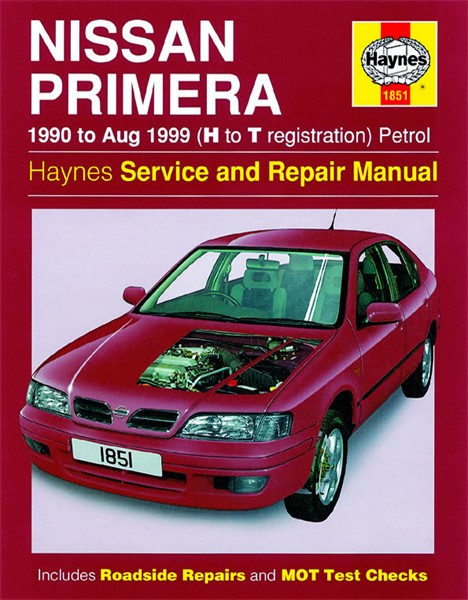 Haynes Reparasjonshåndbok, Nissan Primera Petrol, Universal - 47045 - OE 1851, 9781859607008