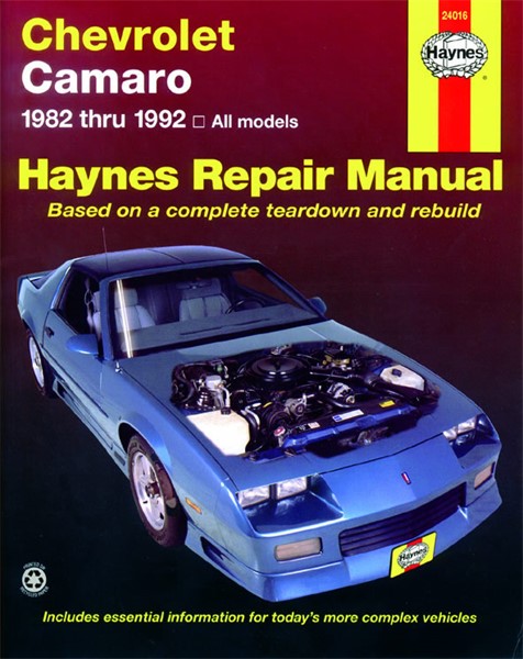 Reparasjonshåndbok, Chevrolet Camaro Haynes Haynes