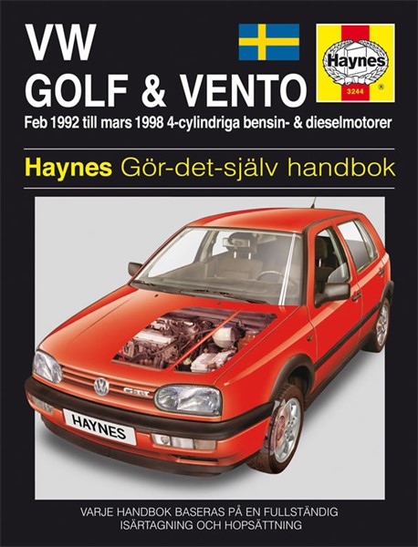 Haynes Reparasjonshåndbok, Vw Golf Iii & Vento Haynes
