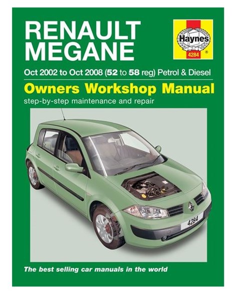 Haynes Reparasjonshåndbok, Renault Mégane Petrol & Diesel - 29713 - OE 4284