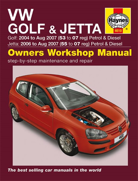 Haynes Reparasjonshåndbok, Vw Golf & Jetta Petrol & Diesel - 47088 - OE 4610, 9781844256105