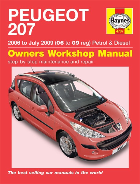 Haynes Reparasjonshåndbok, Peugeot 207 Petrol & Diesel - 29619 - OE 4787