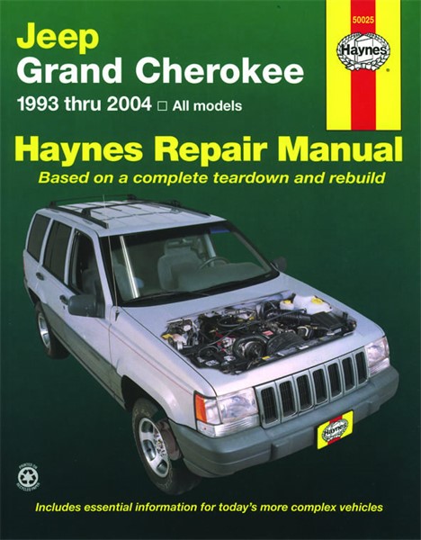Cherokee Haynes Reparasjonshåndbok, Jeep Grand, Universal - 47014 - OE 50025, 9781563925542