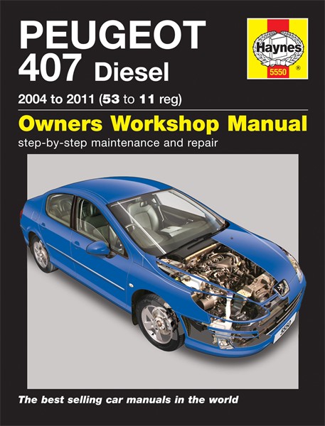 Haynes Reparasjonshåndbok, Peugeot 407 Diesel - 152173 - OE 5550