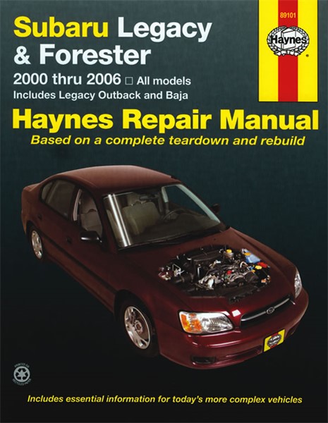 Haynes Reparasjonshåndbok, Subaru Legacy & Forester Haynes