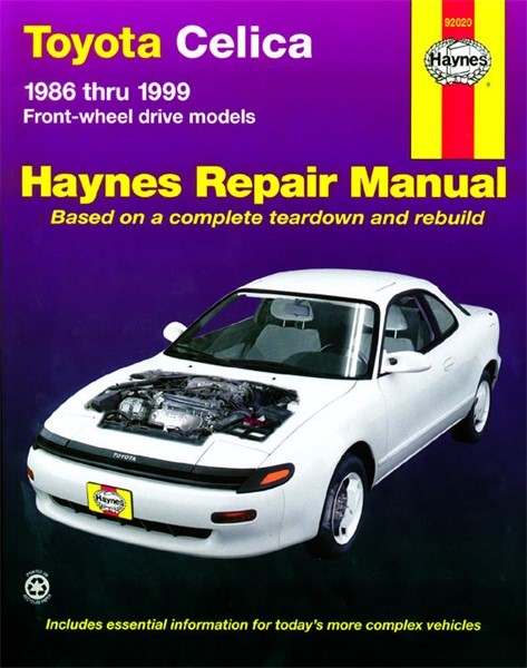 Haynes Reparasjonshåndbok, Toyota Celica (fwd) Haynes