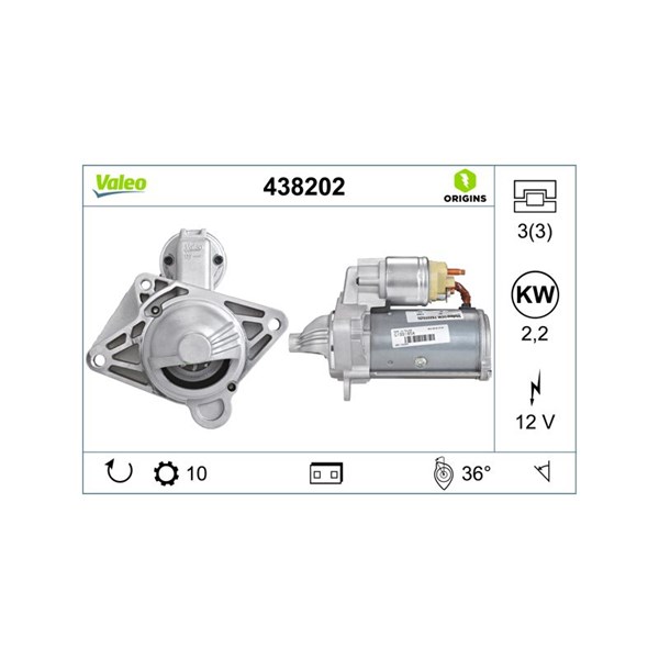 Starter 12V VALEO VALEO