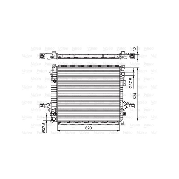 Radiator, motorkjøling Valeo 701539 VALEO Radiator, motorkjøling Valeo 701539 VALEO