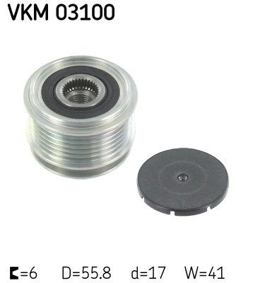Frihjul, dynamo 120A SKF SKF