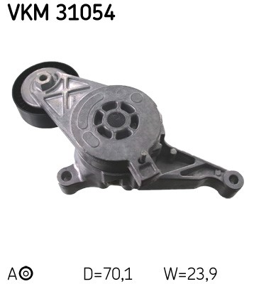 Strammerull, kilerem med ribber, Øvre SKF SKF