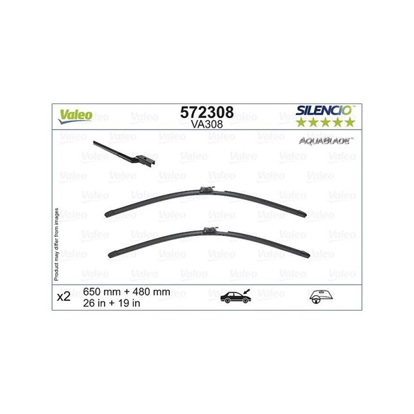 Viskerblad, På førersiden, På passasjerside VALEO VALEO