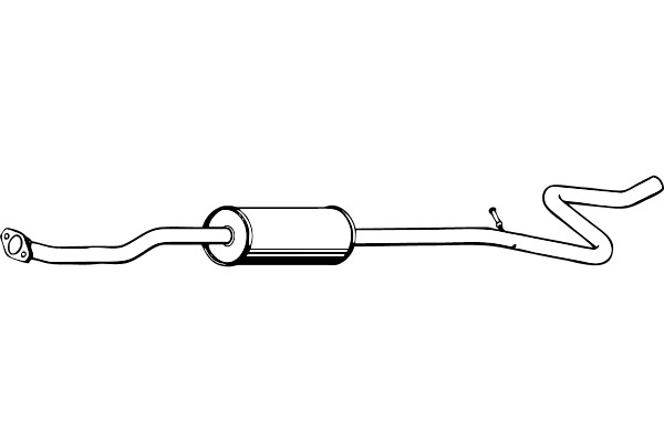 Mellomlyddemper, Senter - P723865 - citroën c2, peugeot 1007 - OE 1717-V9