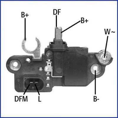 Regulator, dynamo 14,5V HITACHI Hueco HITACHI
