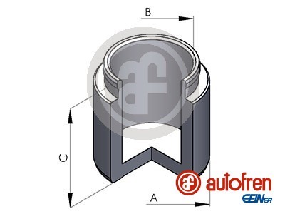 Stempel, bremseklave, Bakaksel, Framaksel Autofren seinsa D025128 AUTOFREN SEINSA