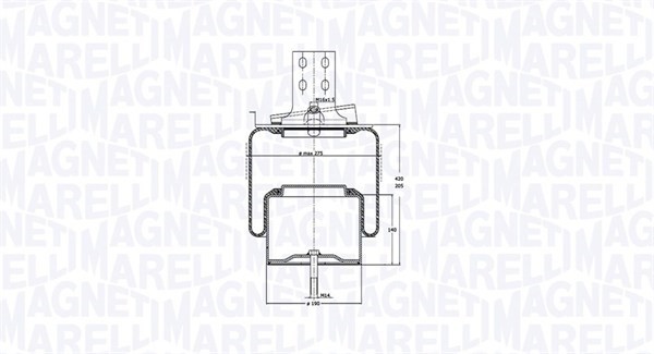 Luftbelg, fjæring MAGNETI MARELLI MAGNETI MARELLI