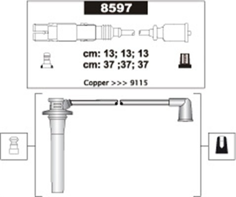 Tennledningssett MAGNETI MARELLI MAGNETI MARELLI