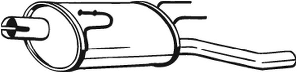 BOSAL sluttlyddemper - P1150277 - opel combo skåp/stor limousine, combo tour - OE 13107611, 13220575, 24401470