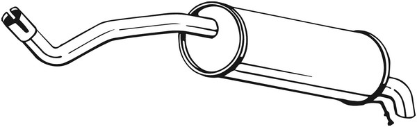 BOSAL sluttlyddemper - P1151765 - seat ibiza iii, ibiza iv, ibiza sc iv, ibiza st iv, skoda fabia ii - OE 6R6253609AH, 6R6253609K