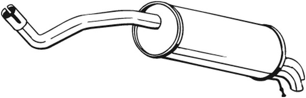 BOSAL sluttlyddemper - P1150512 - seat ibiza iii, skoda fabia ii, vw polo iv - OE 6Q6253609BJ