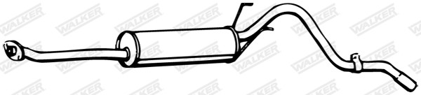 sluttlyddemper, Bak WALKER - toyota hilux pick-up v, vw taro - OE 174305B120, 174305B121, J174305B120