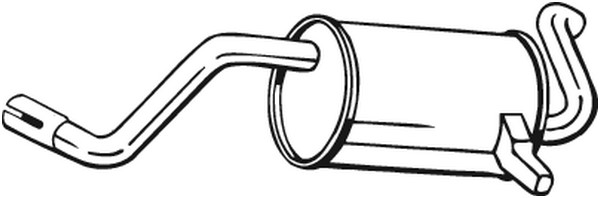 sluttlyddemper BOSAL - renault clio iii, clio grandtour iii, clio skåp/halvkombi iii, modus / grand modus - OE 8200385653, 8200385655, 8200385656