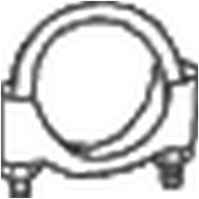 Klemme, eksosanlegg BOSAL Bosal m8 clamp BOSAL