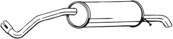 BOSAL sluttlyddemper - P1194433 - seat cordoba, skoda fabia combi ii - OE 6Q5253609L, 6Q9253609BC, 6R9253609G