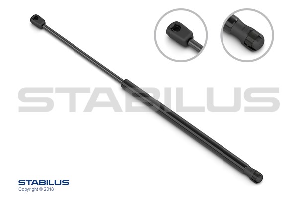 Pneumatisk fjær, motorpanser, på begge sider STABILUS STABILUS